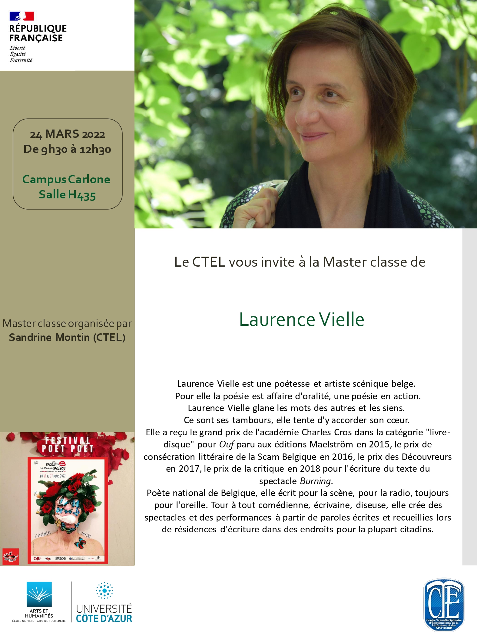 Master classe Vielle - Affiche